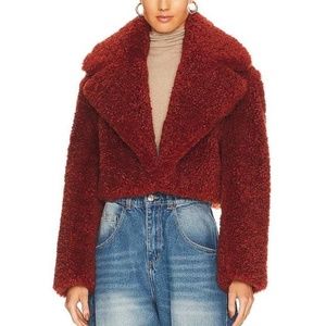 Ronny Kobo Helena Faux Fur Coat  size Small 💃
